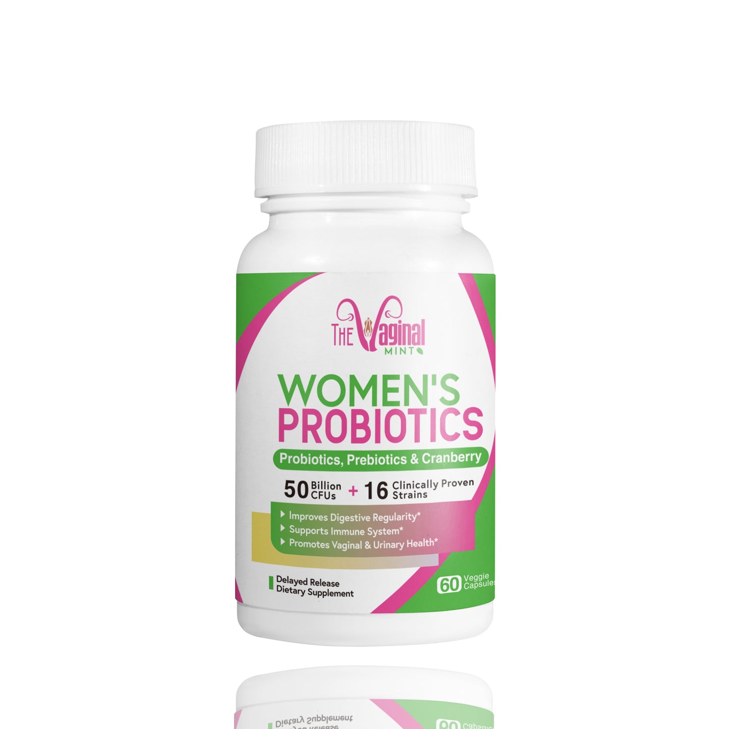 Women's Vegan Prebiotics & Probiotics – 50 Billion CFU + Cranberry for Wellness👩🏾‍⚕️-USA